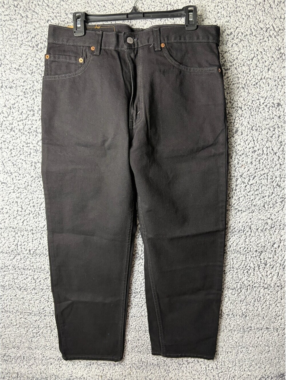Levi's 505 Jeans Mens 34x30 Black Regular Fit Straight Leg Red Tab NWT